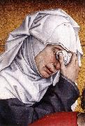 WEYDEN, Rogier van der Deposition (detail) oil painting artist